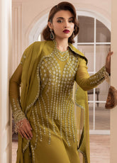 Elyssa By Sahane Embroidered Chiffon 3 Piece Unstitched Suit SNE25EF D-CT-19001 EVE